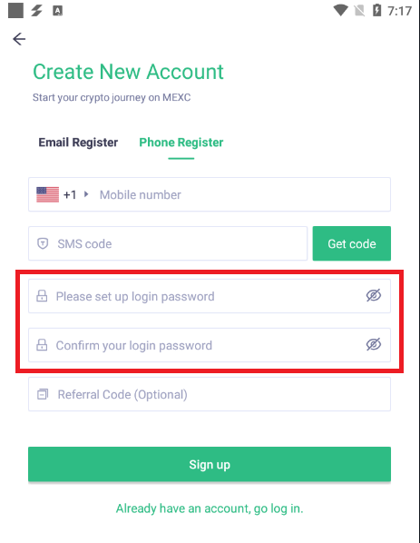 How to Register and Login Account in MEXC