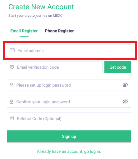 How to Sign Up and Login Account in MEXC